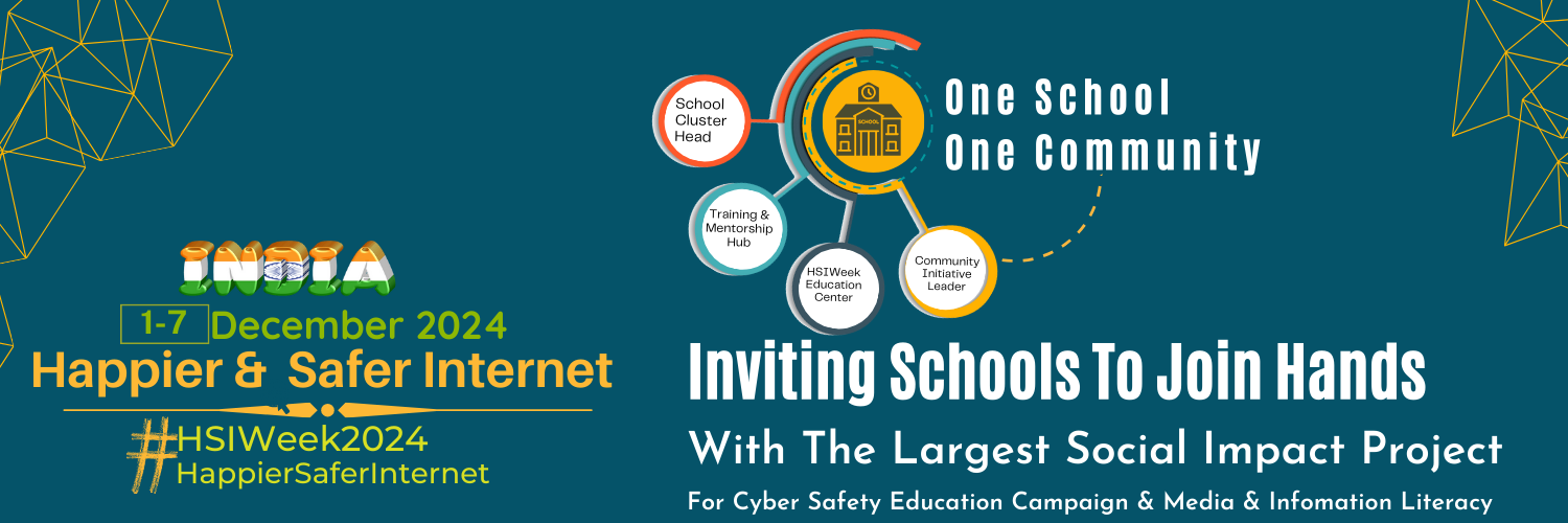 One School One Community  for Happier and Safer Internet for all, Schools get involved with cyber safety awareness, Are you online safety ready school, School Awards for Cyber Safe Schools, Schools free program for online safety education, Become MEember, OPen a Happpier and Safer Internet Club 